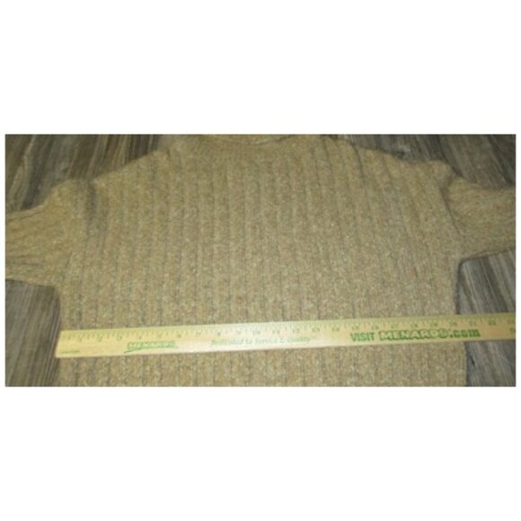 William Rast Womens Oatmeal Wool Blend Turtleneck Sweater Sz. M Grunge Cabincore - Picture 7 of 15